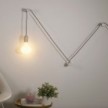 Rolé, wooden cable clip, fabric cable wall fixture