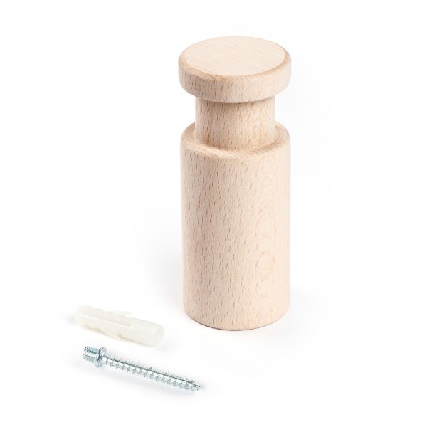 Rolé, wooden cable clip, fabric cable wall fixture