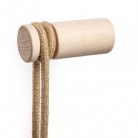 Rolé, wooden cable clip, fabric cable wall fixture