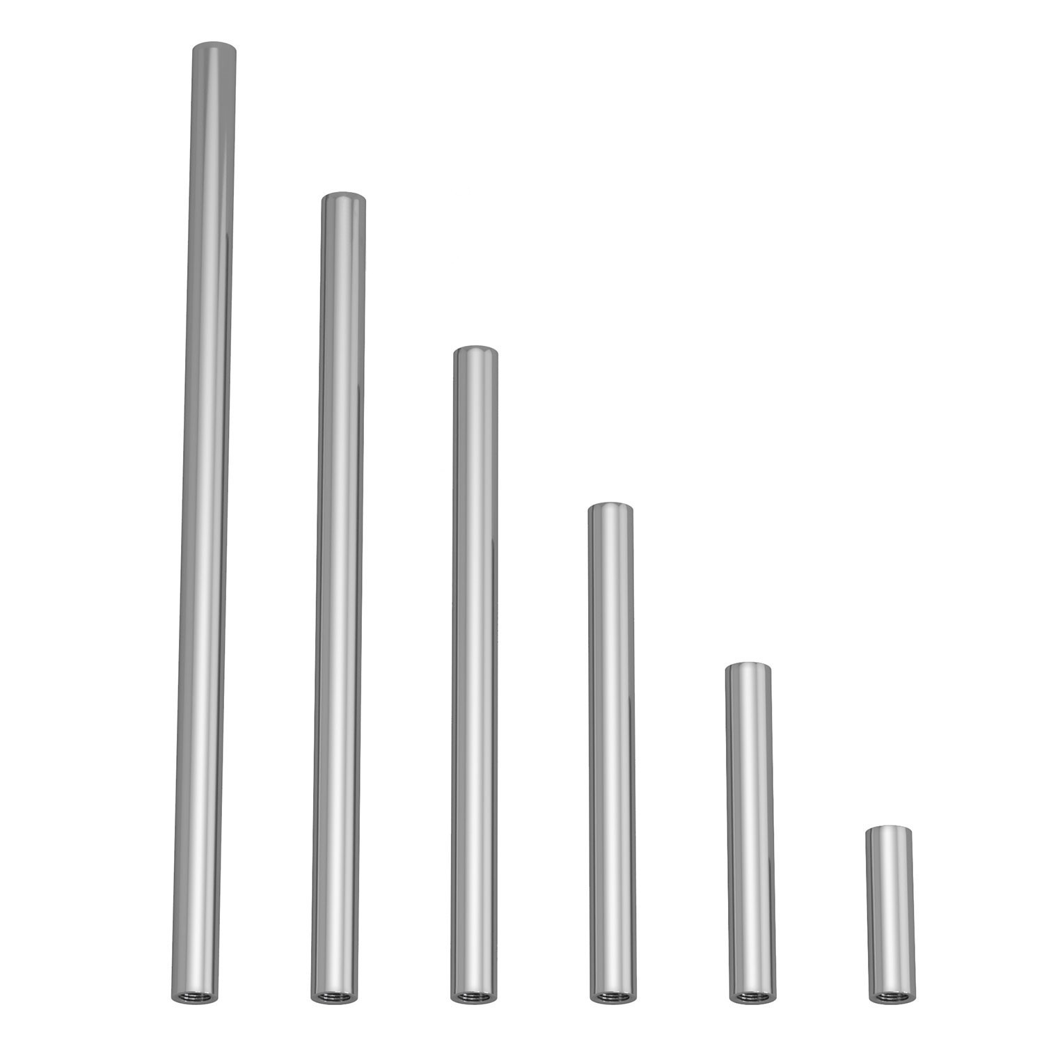 Metal Extension Tubes - Lamp Parts - Chrome