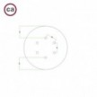 6 Holes - LARGE Round Ceiling Canopy Kit - Rose One System - PROMO