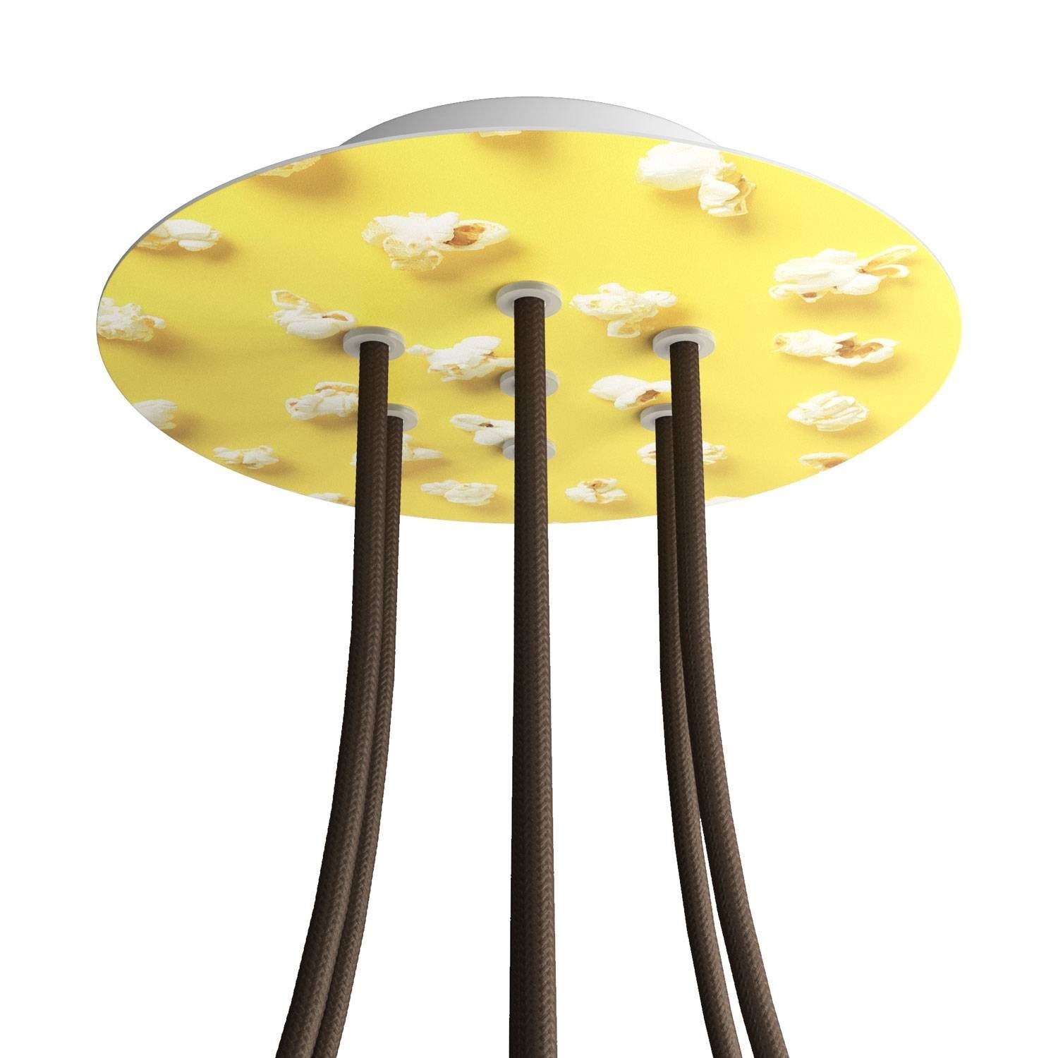 7 Holes - LARGE Round Ceiling Canopy Kit - Rose One System - PROMO - Pop-Corn