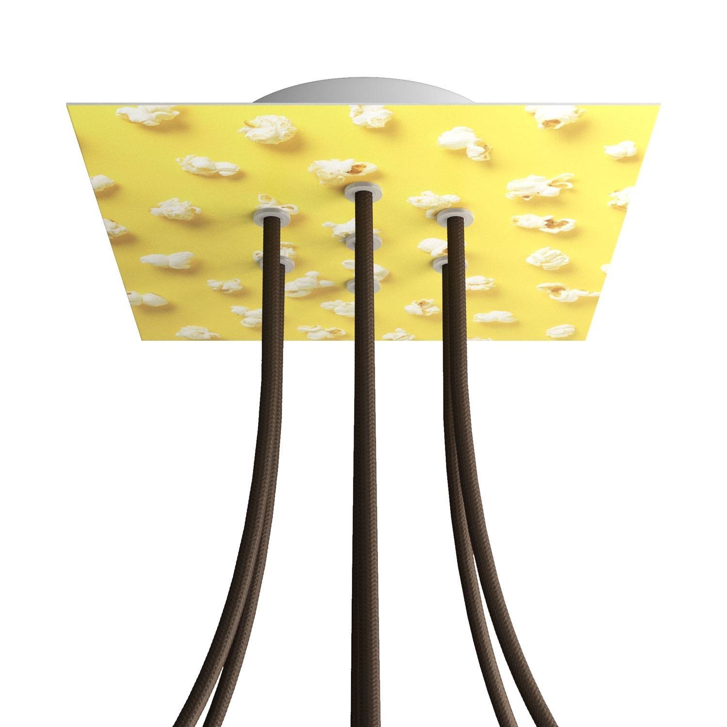 7 Holes - LARGE Square Ceiling Canopy Kit - Rose One System - PROMO - Pop-Corn