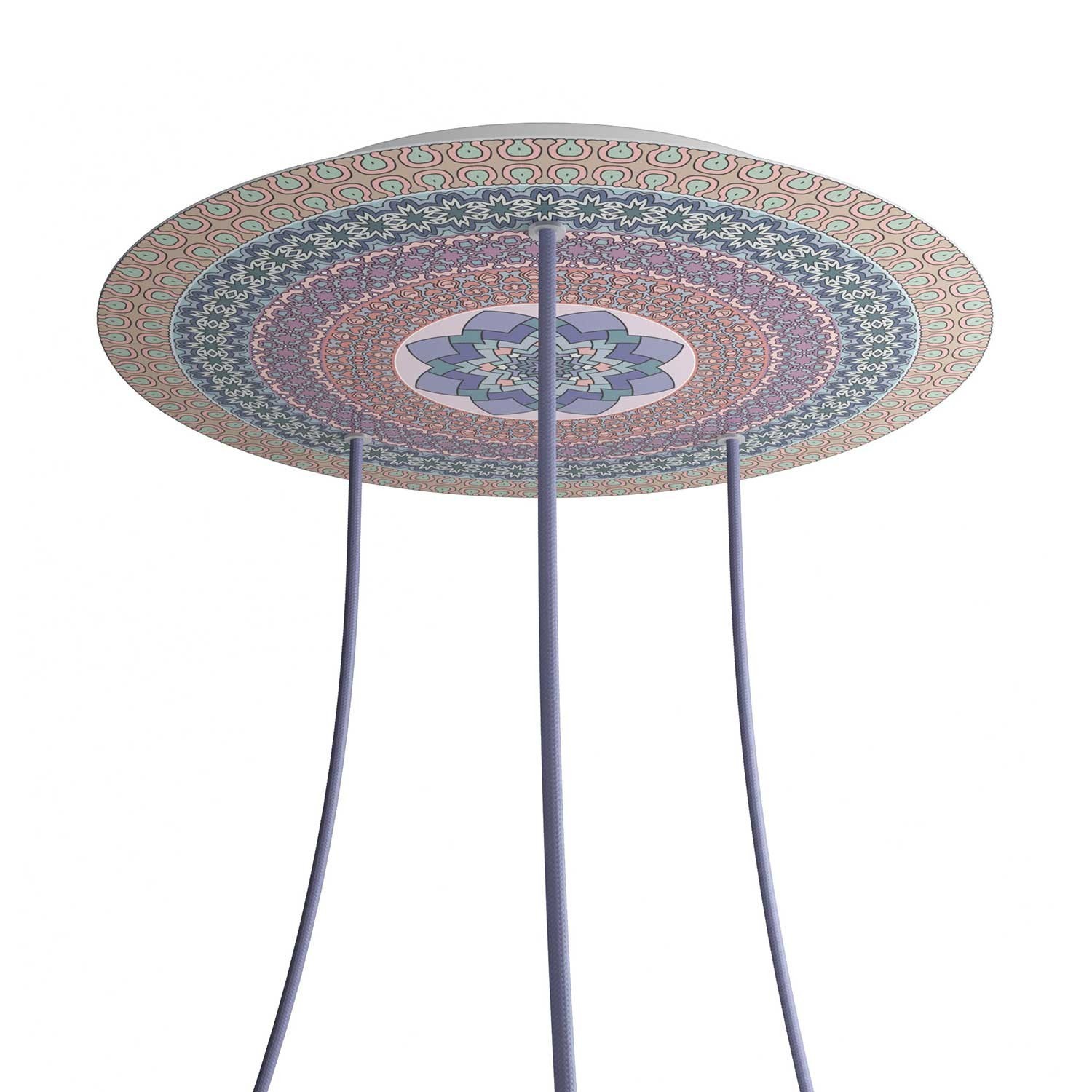 3 Holes - EXTRA LARGE Round Ceiling Canopy Kit - Rose One System - PROMO - Mandala Varanasi