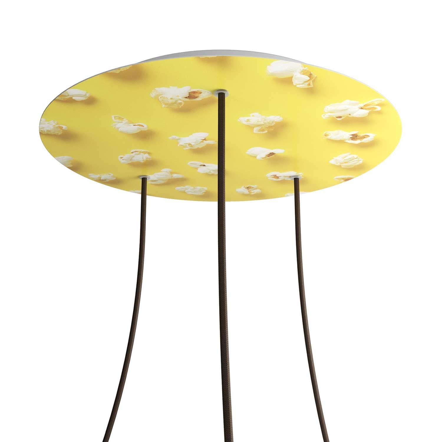 3 Holes - EXTRA LARGE Round Ceiling Canopy Kit - Rose One System - PROMO - Pop-Corn