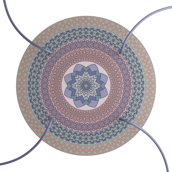 4 Holes - EXTRA LARGE Round Ceiling Canopy Kit - Rose One System - PROMO