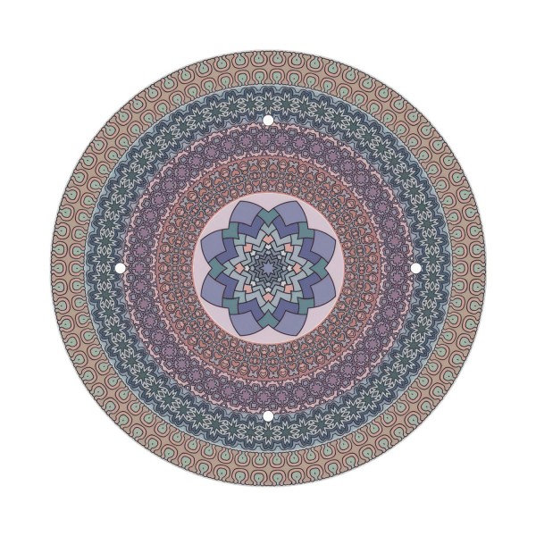 4 Holes - EXTRA LARGE Round Ceiling Canopy Kit - Rose One System - PROMO