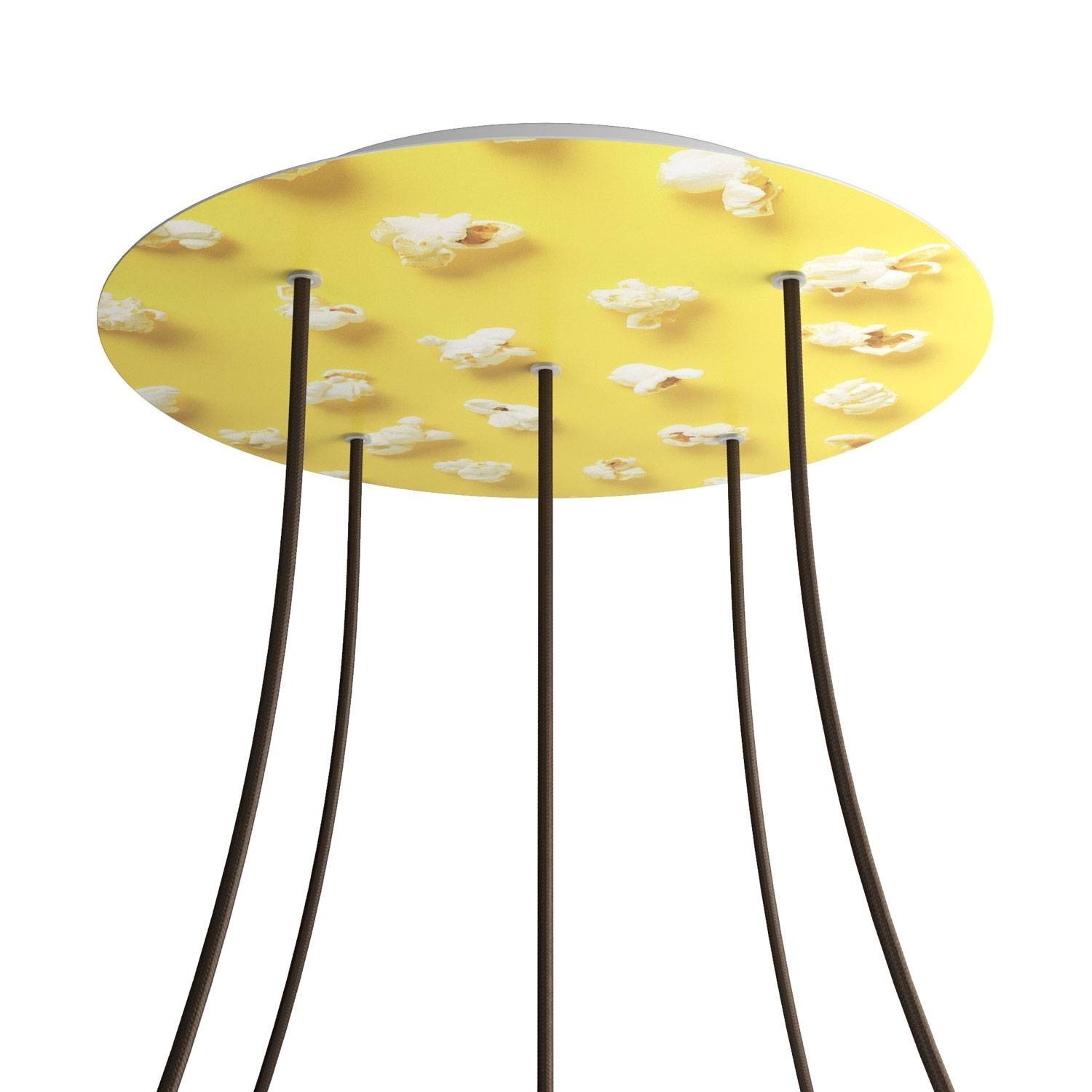 5 Holes - EXTRA LARGE Round Ceiling Canopy Kit - Rose One System - PROMO - Pop-Corn