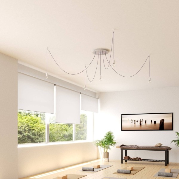 5 Holes - EXTRA LARGE Round Ceiling Canopy Kit - Rose One System - PROMO