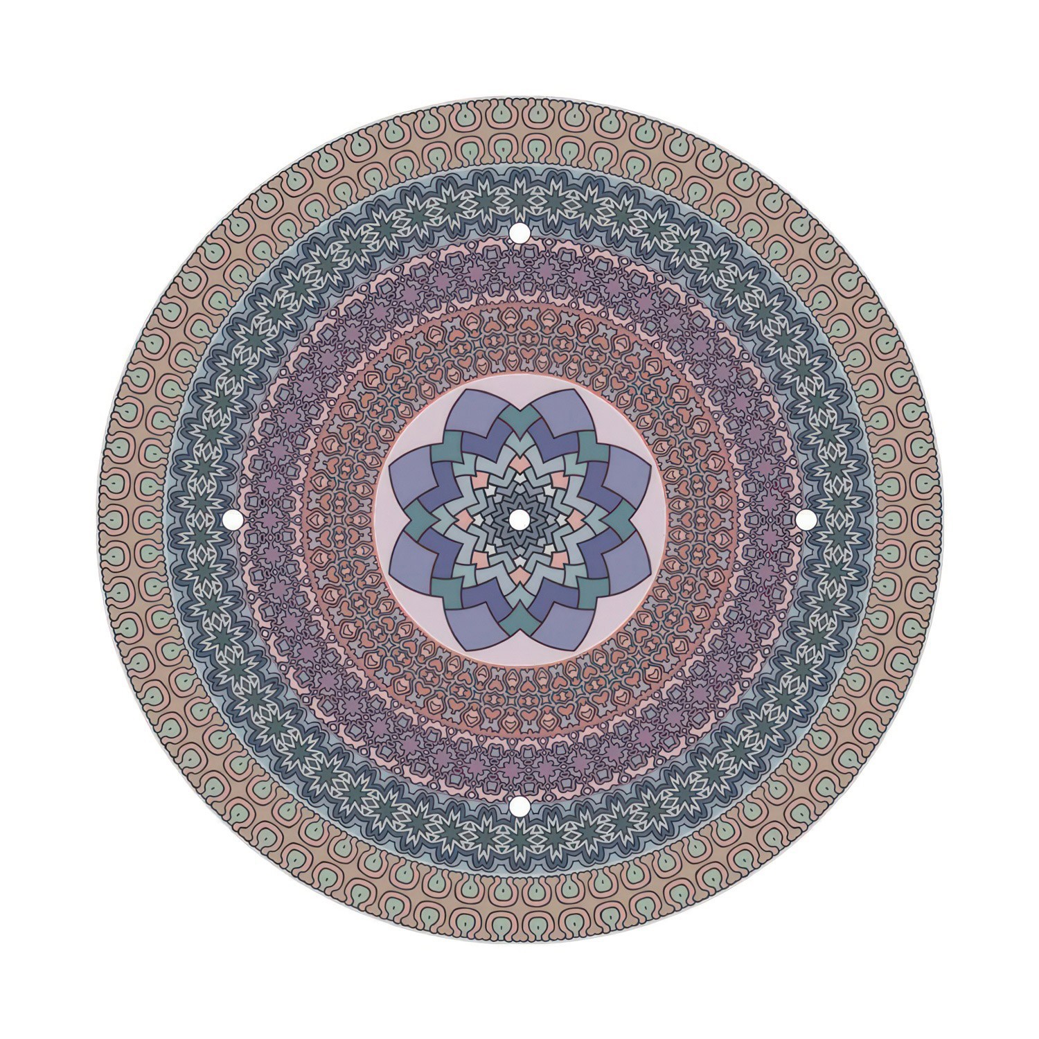 5 Holes - EXTRA LARGE Round Ceiling Canopy Kit - Rose One System - PROMO
