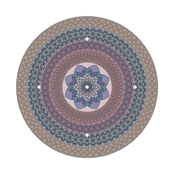 5 Holes - EXTRA LARGE Round Ceiling Canopy Kit - Rose One System - PROMO