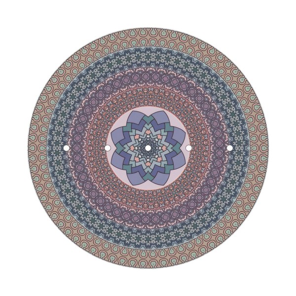 5 In-Line Holes - EXTRA LARGE Round Ceiling Canopy Kit - Rose One System - PROMO