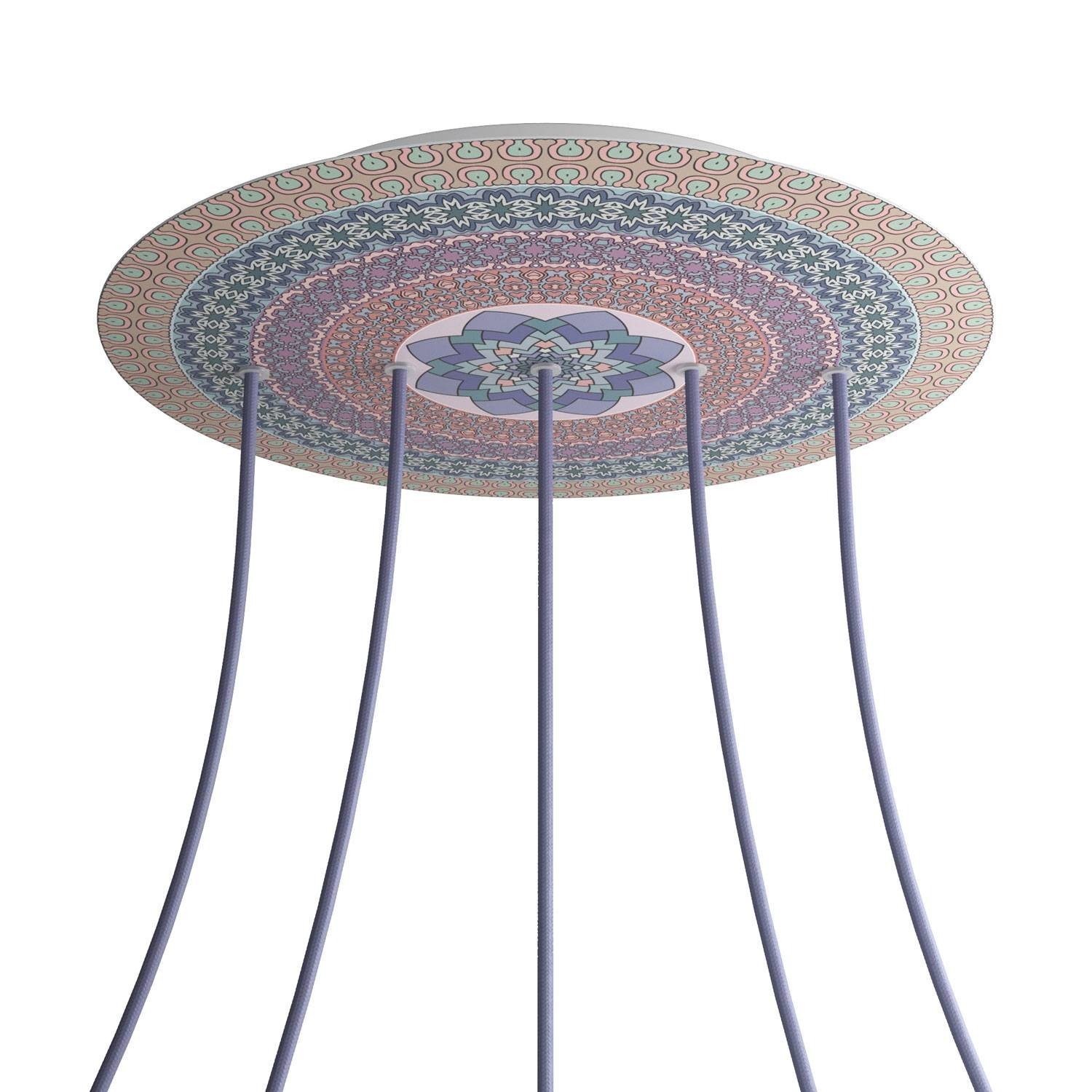 5 In-Line Holes - EXTRA LARGE Round Ceiling Canopy Kit - Rose One System - PROMO - Mandala Varanasi