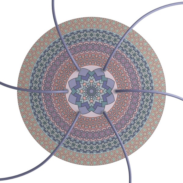 6 Holes - EXTRA LARGE Round Ceiling Canopy Kit - Rose One System - PROMO
