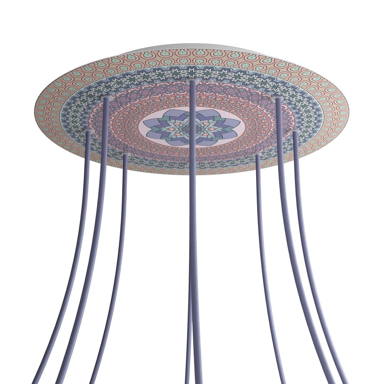 8 Holes - EXTRA LARGE Round Ceiling Canopy Kit - Rose One System - PROMO - Mandala Varanasi