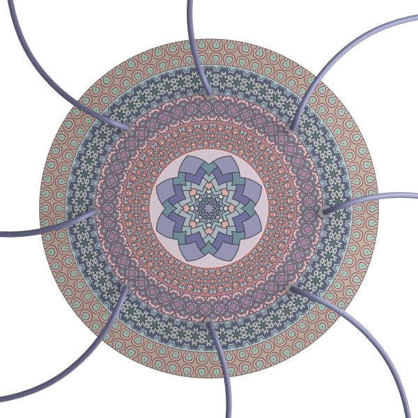 8 Holes - EXTRA LARGE Round Ceiling Canopy Kit - Rose One System - PROMO