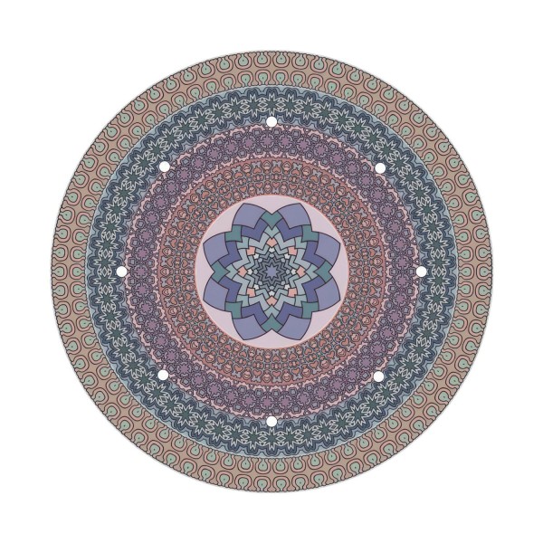 8 Holes - EXTRA LARGE Round Ceiling Canopy Kit - Rose One System - PROMO