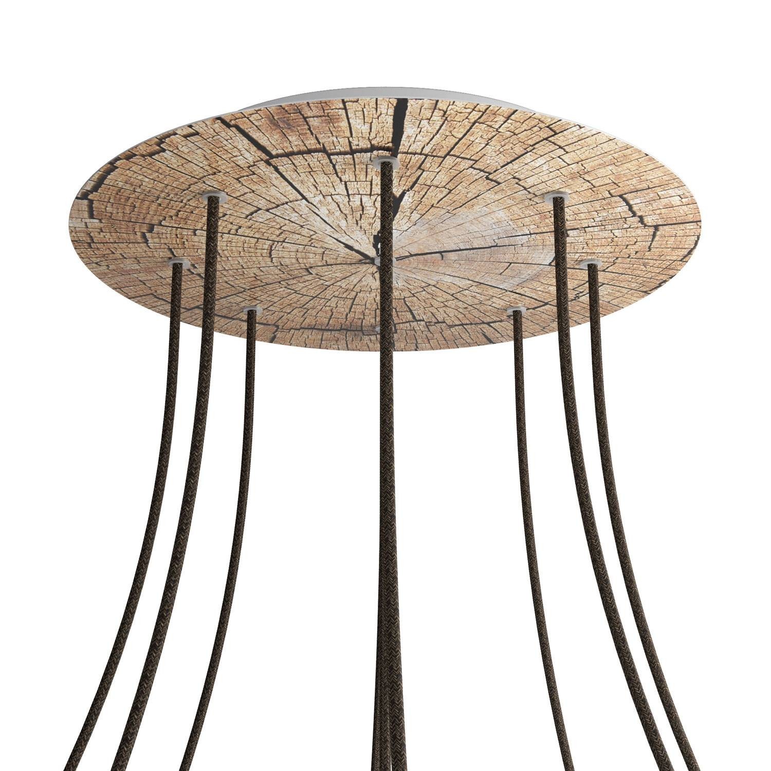 9 Holes - EXTRA LARGE Round Ceiling Canopy Kit - Rose One System - PROMO - Tree Trunk