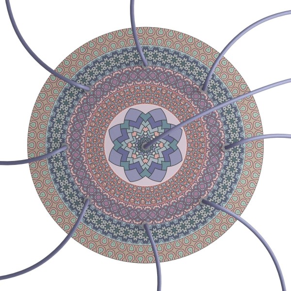 9 Holes - EXTRA LARGE Round Ceiling Canopy Kit - Rose One System - PROMO