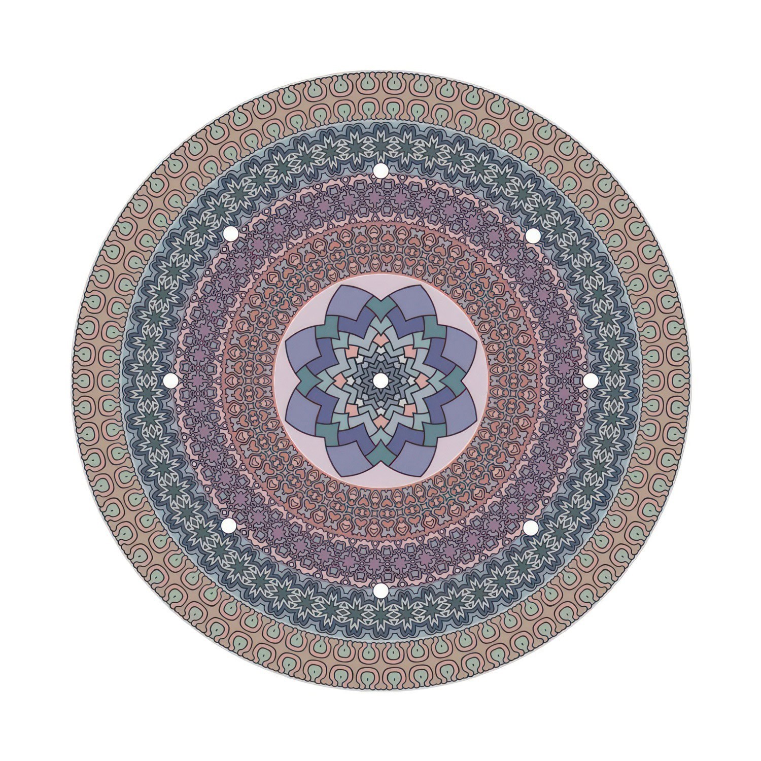 9 Holes - EXTRA LARGE Round Ceiling Canopy Kit - Rose One System - PROMO