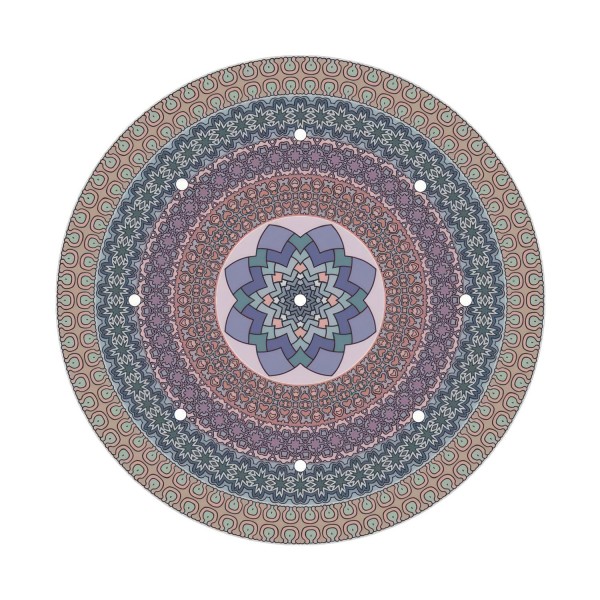 9 Holes - EXTRA LARGE Round Ceiling Canopy Kit - Rose One System - PROMO