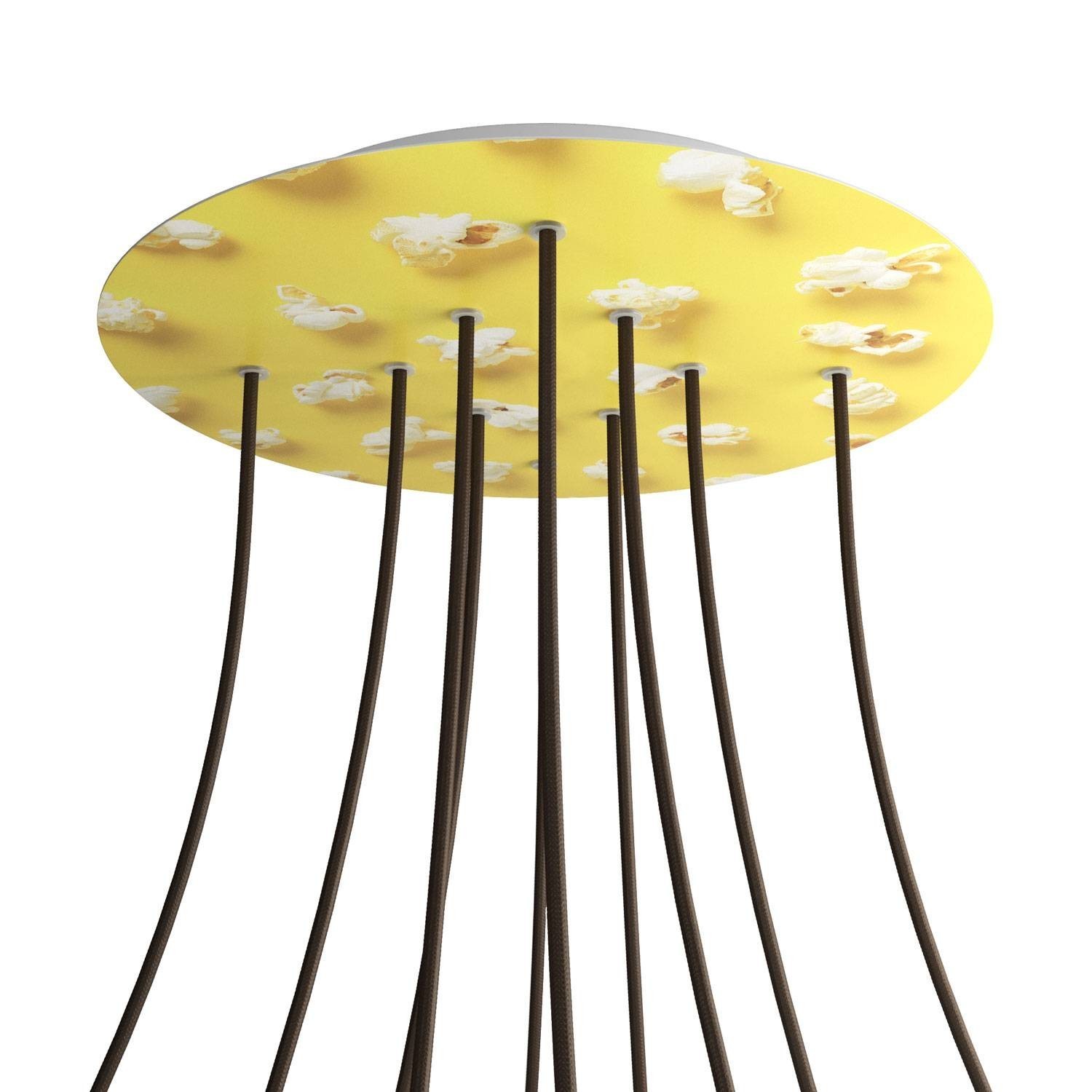 10 Holes - EXTRA LARGE Round Ceiling Canopy Kit - Rose One System - PROMO - Pop-Corn