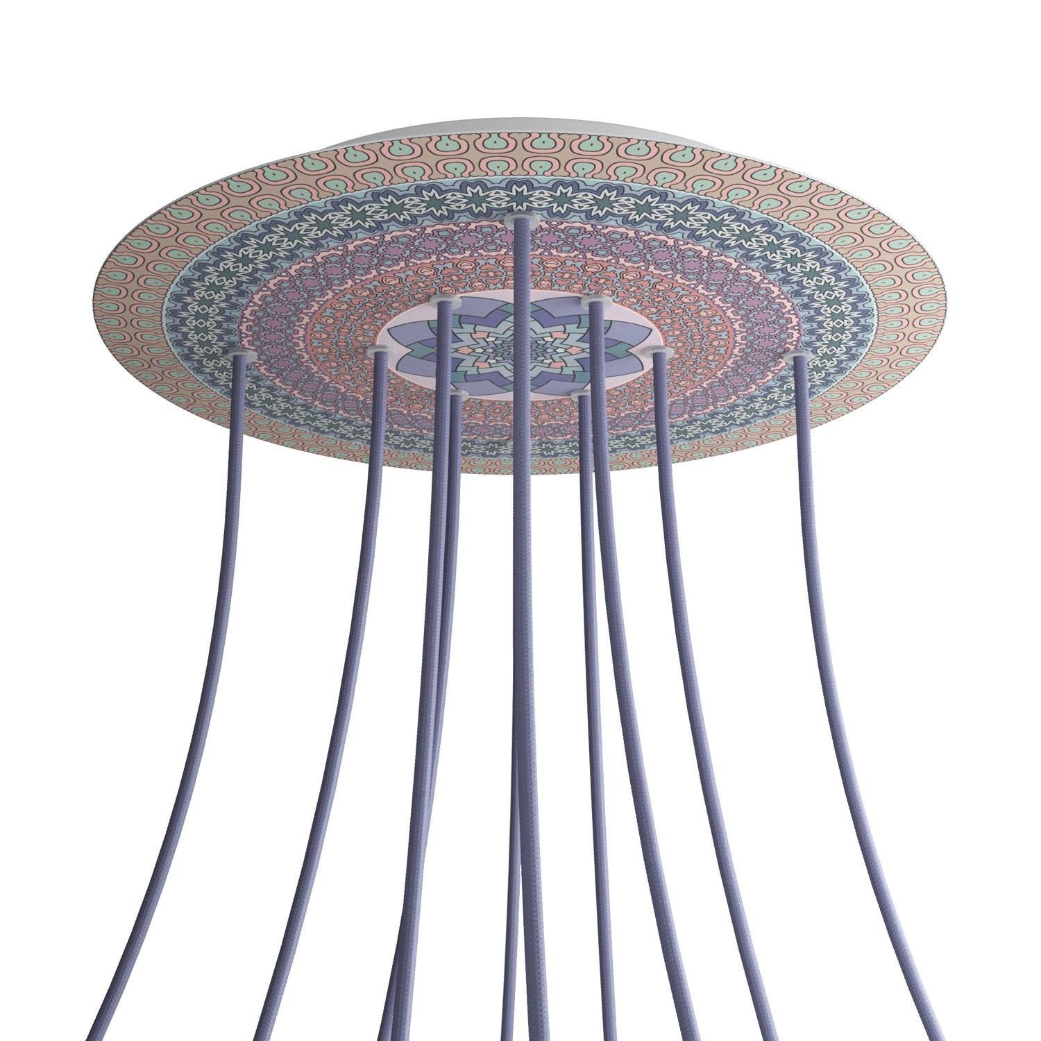 10 Holes - EXTRA LARGE Round Ceiling Canopy Kit - Rose One System - PROMO - Mandala Varanasi