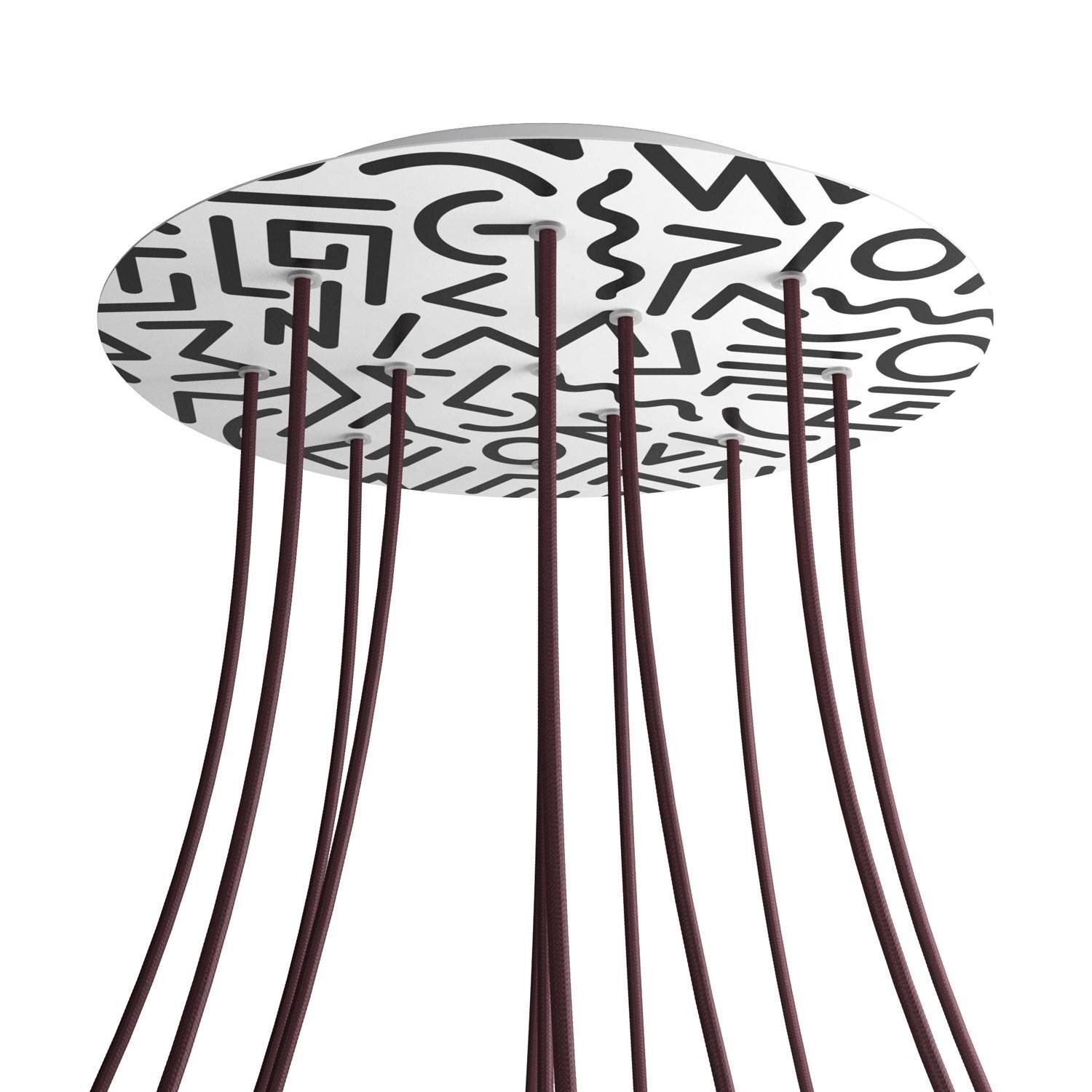 12 Holes - EXTRA LARGE Round Ceiling Canopy Kit - Rose One System - PROMO - Street Art