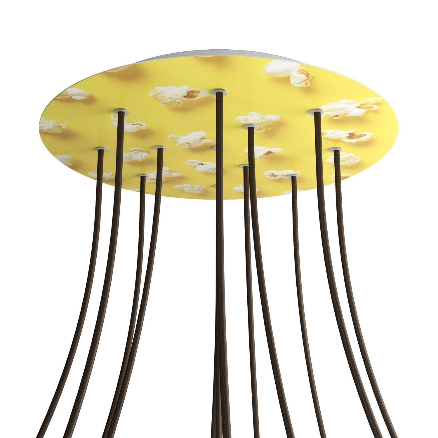 12 Holes - EXTRA LARGE Round Ceiling Canopy Kit - Rose One System - PROMO - Pop-Corn