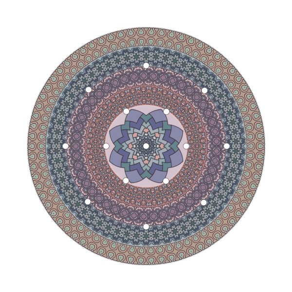 15 Holes - EXTRA LARGE Round Ceiling Canopy Kit - Rose One System - PROMO
