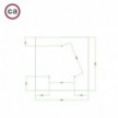 3 Holes - EXTRA LARGE Square Ceiling Canopy Kit - Rose One System - PROMO