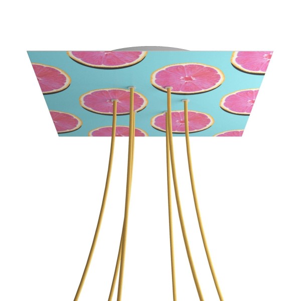 6 Holes - EXTRA LARGE Square Ceiling Canopy Kit - Rose One System - PROMO