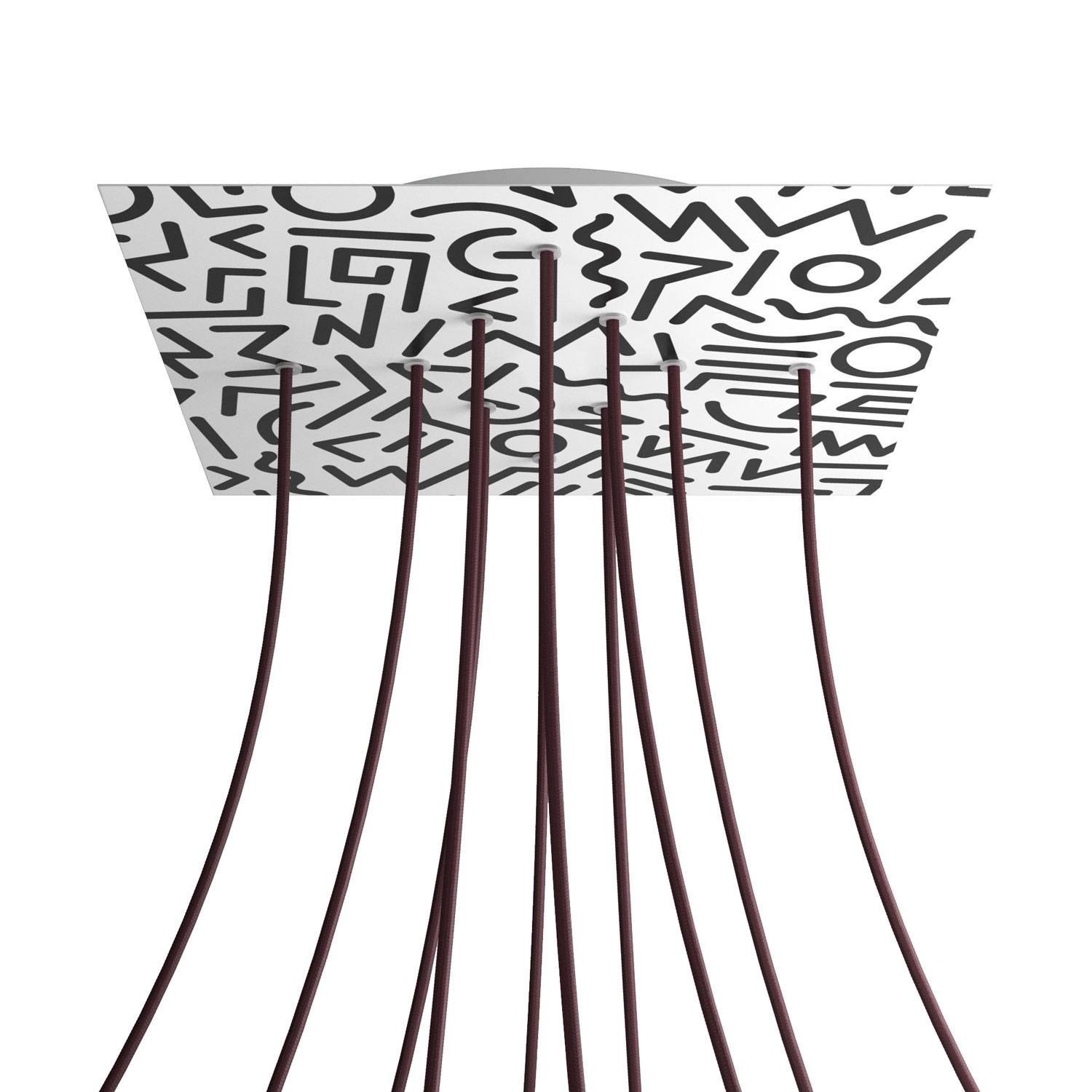 10 Holes - EXTRA LARGE Square Ceiling Canopy Kit - Rose One System - PROMO - Street Art