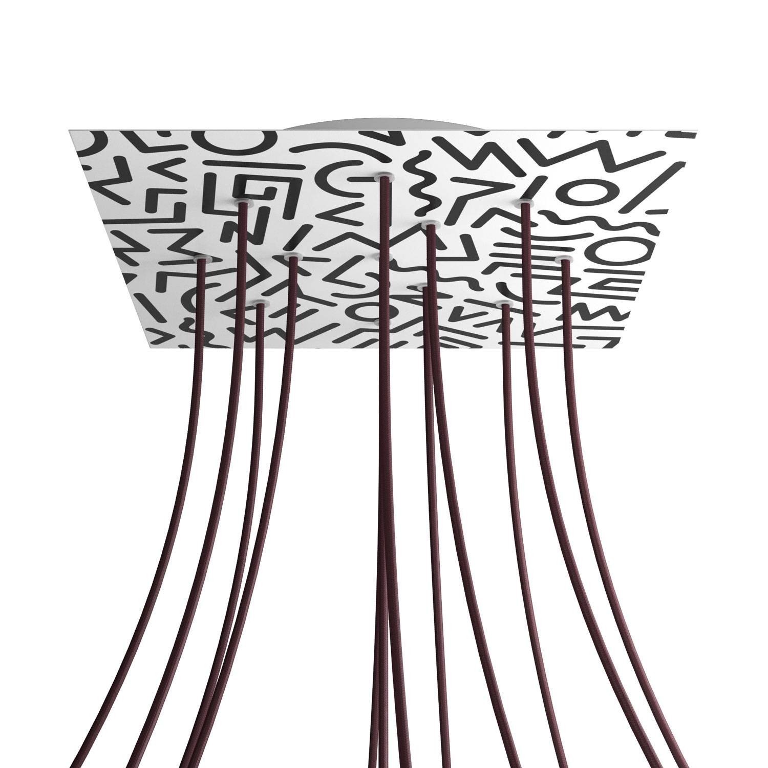 12 Holes - EXTRA LARGE Square Ceiling Canopy Kit - Rose One System - PROMO - Street Art