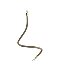 Kit Creative Flex flexible tube covered in black and Gold RZ24 fabric with metal terminals