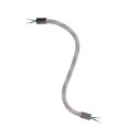 Kit Creative Flex flexible tube covered in Light Mélange RM72 fabric with metal terminals