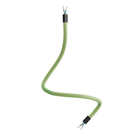 Kit Creative Flex flexible tube with grass green RM77 textile lining and metal terminals