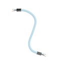 Kit Creative Flex flexible tube in baby blue RM76 textile lining with metal terminals