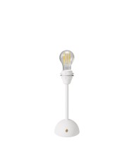 Portable and rechargeable Cabless12 Lamp with Drop light bulb suitable with lampshade