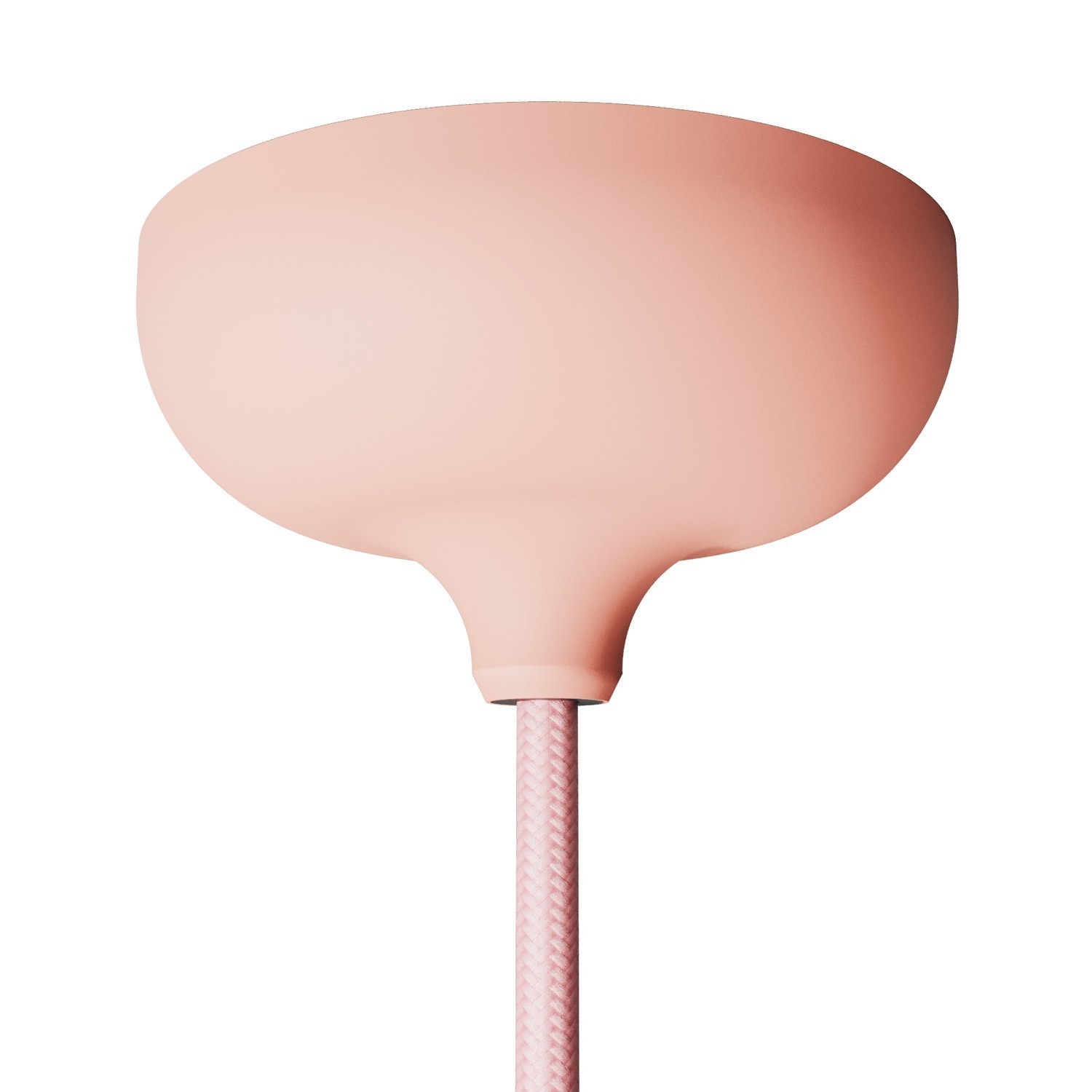 Silicone rose kit with central hole suitable for lampshade - Salmon