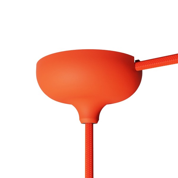 Silicone rose kit with central hole suitable for lampshade