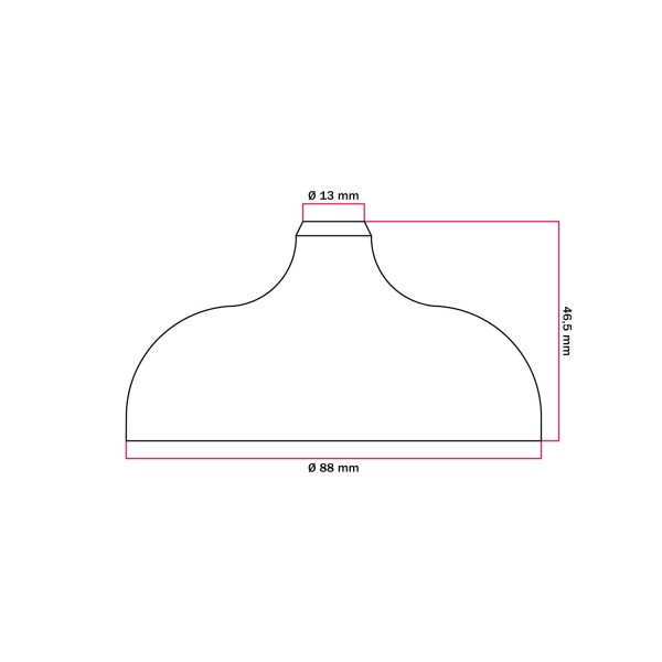 Silicone rose kit with central hole suitable for lampshade