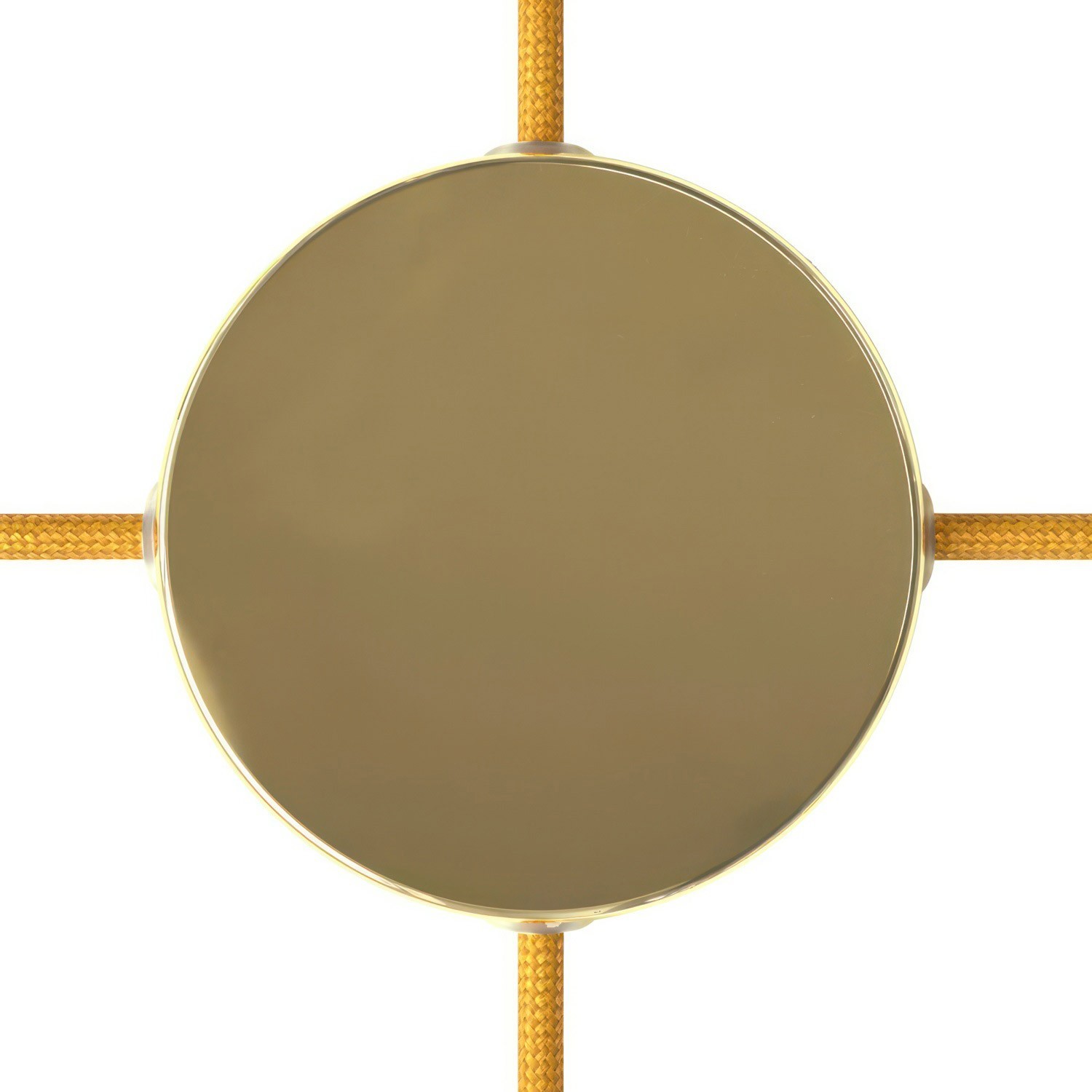 Classic Round Metal Ceiling Canopy Kit - Blank with 4 side holes
