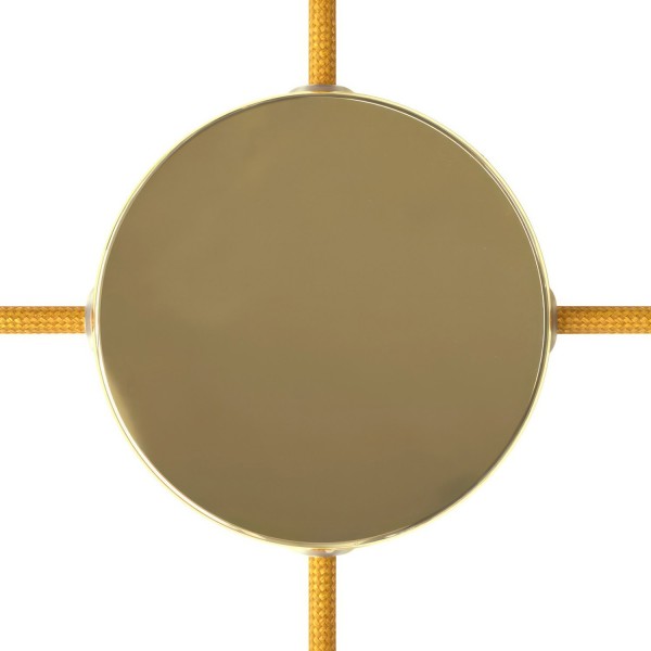 Classic Round Metal Ceiling Canopy Kit - Blank with 4 side holes