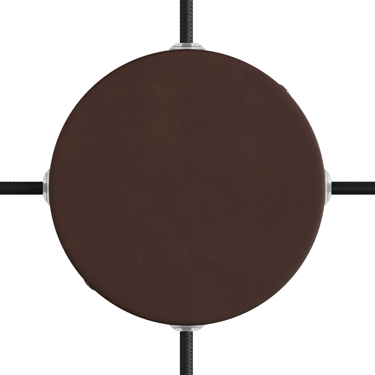 Classic Round Metal Ceiling Canopy Kit - Blank with 4 side holes