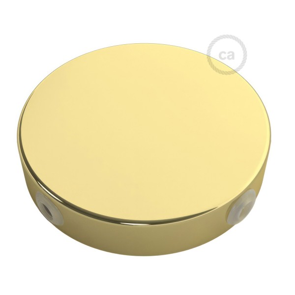 Classic Round Metal Ceiling Canopy Kit - Blank with 4 side holes