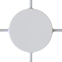 Classic Round Metal Ceiling Canopy Kit - Blank with 4 side holes