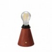 Portable and rechargeable Cabless11 lamp with Drop light bulb suitable with lampshade