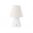 Portable and rechargeable Cabless11 lamp with Drop light bulb and lampshade