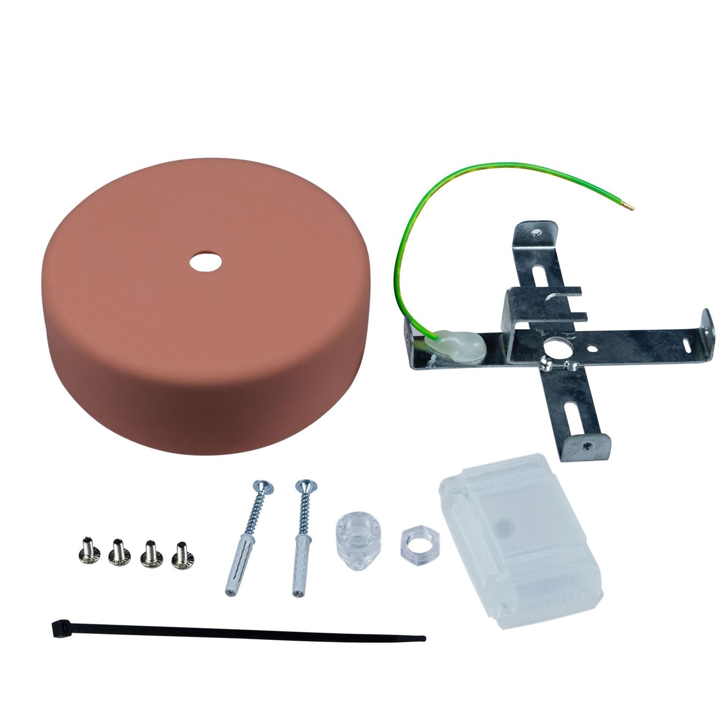 EIVA Cylindrical ceiling canopy kit suitable for wet locations - in soft touch silicone